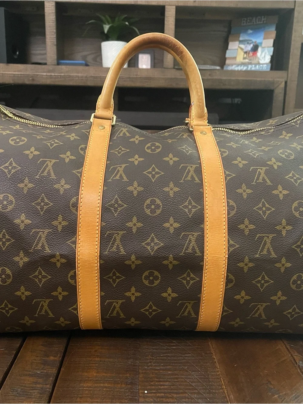Louis Vuitton Monogram KeepAll Bandolier (No Strap)